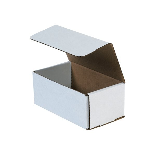 Bsc Preferred 7 x 4 x 3'' White Corrugated Mailers, 50PK BUY00027487 - main